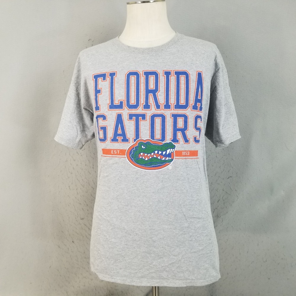 Jerzees T-Shirt Mens XL Gray Florida Gators Graphic Tee HiDensi-T NCAA College